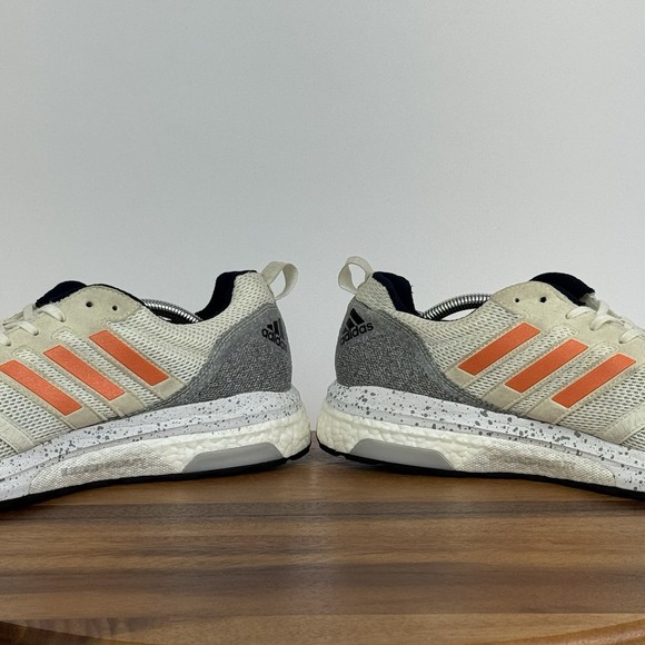 Mens Adidas Adizero Tempo 9 Hi-Res Orange Ivory Running Sneakers Shoes Size 13 D main image 8